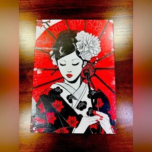Japanese Geisha Displate Metal Poster